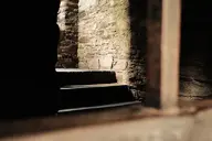 camera:fujifilm_x100 castle dungeon interior metal metal_bar orientation:landscape photographer:deaddeaddeath stairs stone // 1728x1152 // 218KB
