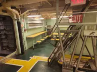 battleship bulkhead cafeteria camera:phone exit interior orientation:landscape photographer:knifingale pipe ship sign stairs vehicle // 1732x1299 // 256KB