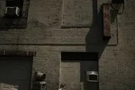 air_conditioner brick camera:fujifilm_x100 exterior garage orientation:landscape photographer:deaddeaddeath sign tagme text // 1728x1152 // 285KB