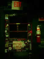 bar camera:digital_harinezumi dark door exit graffiti interior orientation:portrait photographer:deaddeaddeath sign // 1200x1600 // 114KB