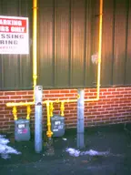 brick building camera:digital_harinezumi electric_meter exterior orientation:portrait parking_lot photographer:deaddeaddeath snow // 1200x1600 // 225KB