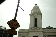 camera:fujifilm_x100 city exterior orientation:landscape ornate photographer:deaddeaddeath sign steeple stone text // 1728x1152 // 129KB