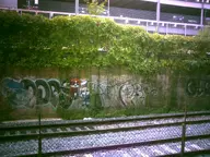 camera:digital_harinezumi city concrete exterior fence gravel ivy metal orientation:landscape photographer:deaddeaddeath plant railroad train_station // 1600x1200 // 308KB