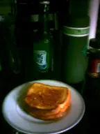 beer camera:digital_harinezumi dish food house interior orientation:portrait photographer:deaddeaddeath sandwich water_bottle // 1200x1600 // 51KB